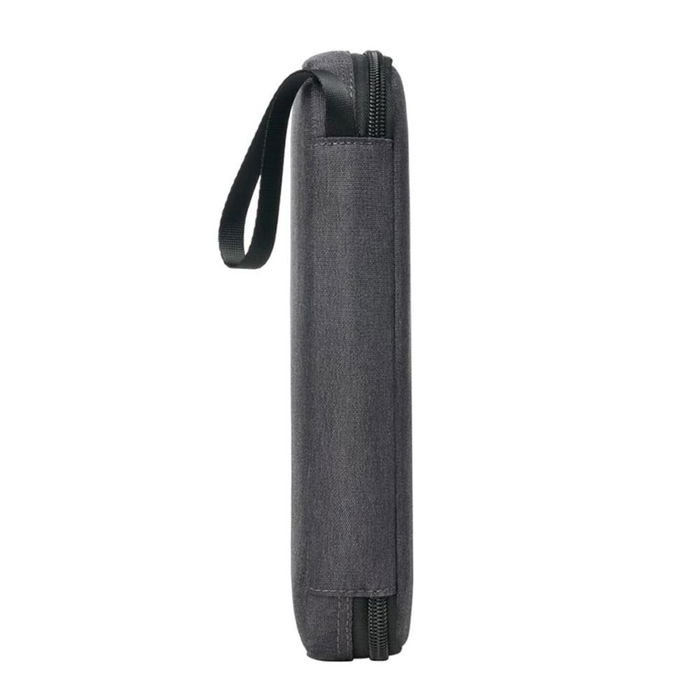 Rivacase 5633 Negro - Organizador de Viaje para Cables y Accesorios, Fabricado con Poliéster RPET Ecológico Reciclado, 180x258x20 mm