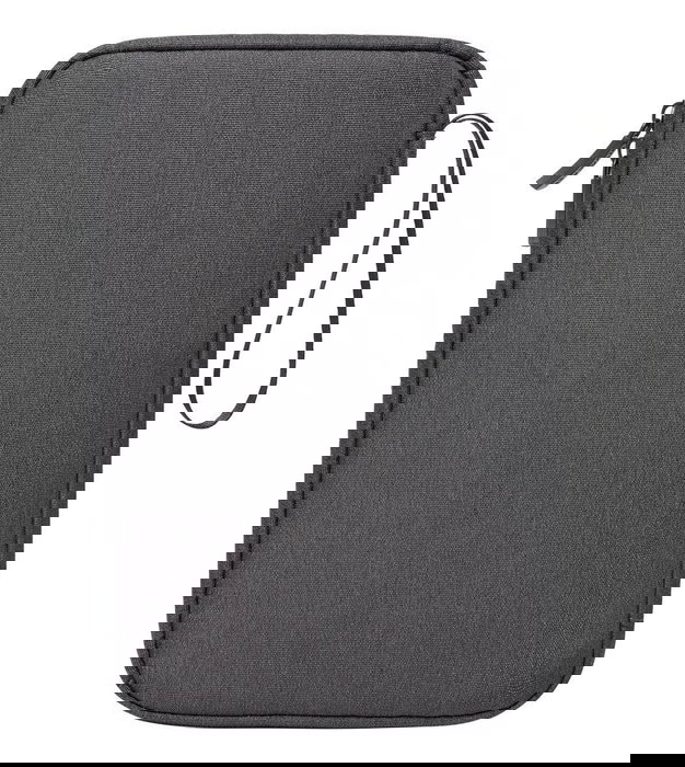 Rivacase Suzuka 5633 Organizador de Viaje Personal, Poliéster rPET Ecológico, Gris, con Cremallera, 9 Lazos Elásticos, Bolsillos de Malla y Correa para Muñeca