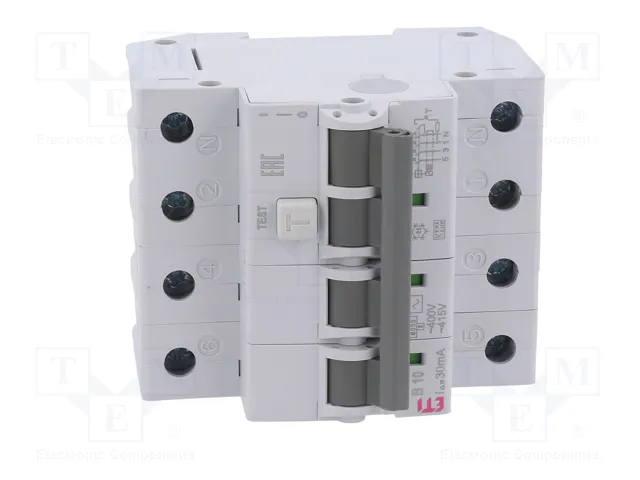 ETI POLAM RCBO KZS 3P+N 10A 30mA