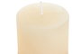 DKD Home Decor Vela Pilar de Cera de Parafina Crema 7x7x15 cm