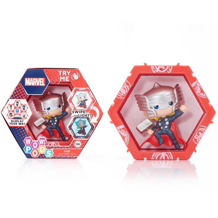 Wow Pods Marvel Thor con Sensor de Movimiento, Figura Coleccionable con Luz LED, Juguete para Niños +3 Años