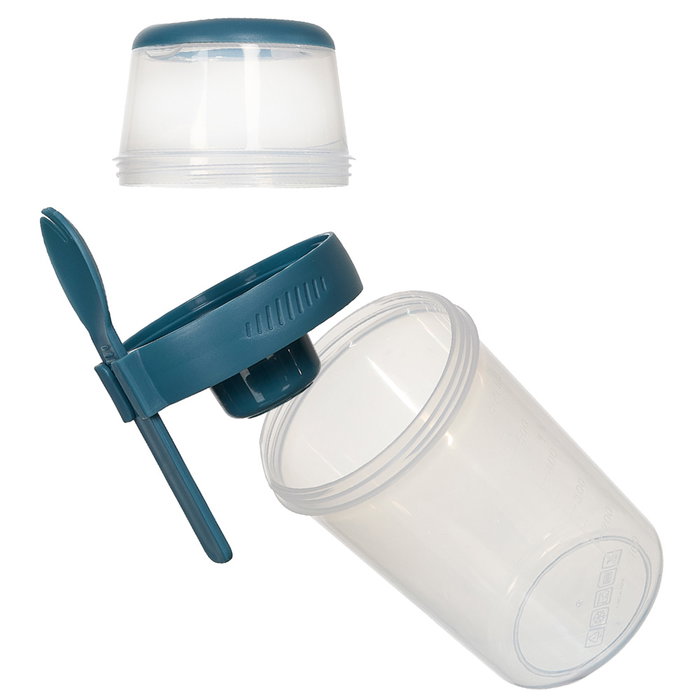 Cook Concept Take Away Fiambrera 3 Compartimentos Ensaladas con Tenedor