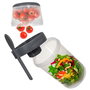 Cook Concept Take Away Fiambrera 3 Compartimentos Ensaladas con Tenedor