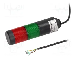 WERMA Kompakt 37 Columna de señalización LED Rojo/Verde