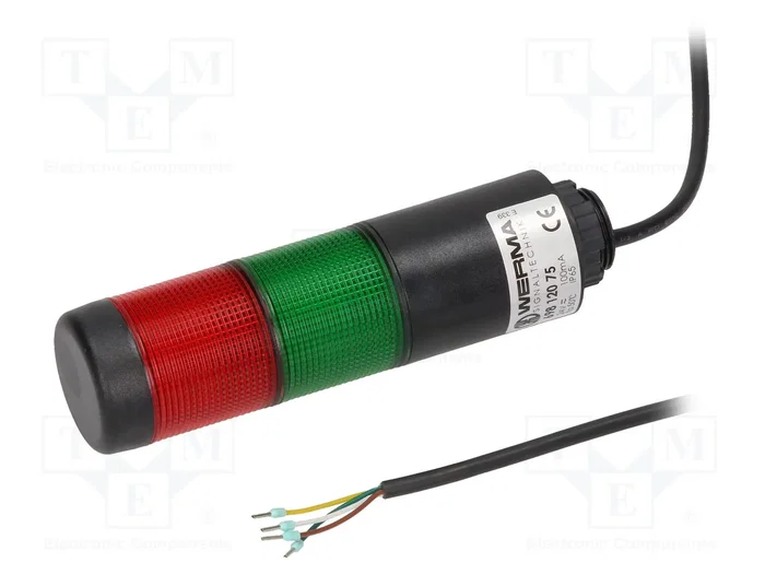WERMA Kompakt 37 Columna de señalización LED Rojo/Verde WERMA Kompakt 37 Columna de señalización LED Rojo/Verde