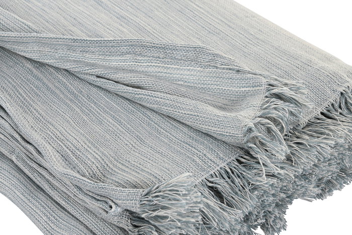 DKD Home Decor Plaid Basicos Azul Blanco 260 x 230 cm (2 Unidades) Algodón Reciclado Poliéster Reciclado DKD Home Decor Plaid Basicos Azul Blanco 260 x 230 cm (2 Unidades) Algodón Reciclado Poliéster Reciclado