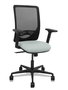 PIQUERAS Y CRESPO Silla Zulema con Mecanismo Sincro, Brazos 2D y Apoyo Lumbar, Gris Claro/Negro