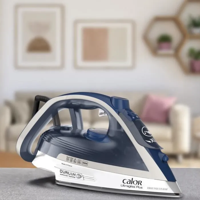 CALOR FV6812C0 Hierro ULTRAGLISS PLUS 2800W Azul / Plata