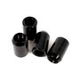 OMP Juego de 4 Tuercas Estrella M12X1.5 Cónico Largo 36mm Negro