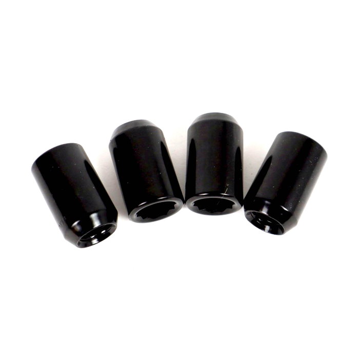 Omp OMPS09721201 Juego De 4 Tuercas Estrella M12x1.5 Conico Largo 36 mm Llave 17-19 Color Negro Din 10.9