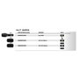 OMP Juego de 4 Tuercas Estrella M12X1.5 Cónico Largo 36mm Negro