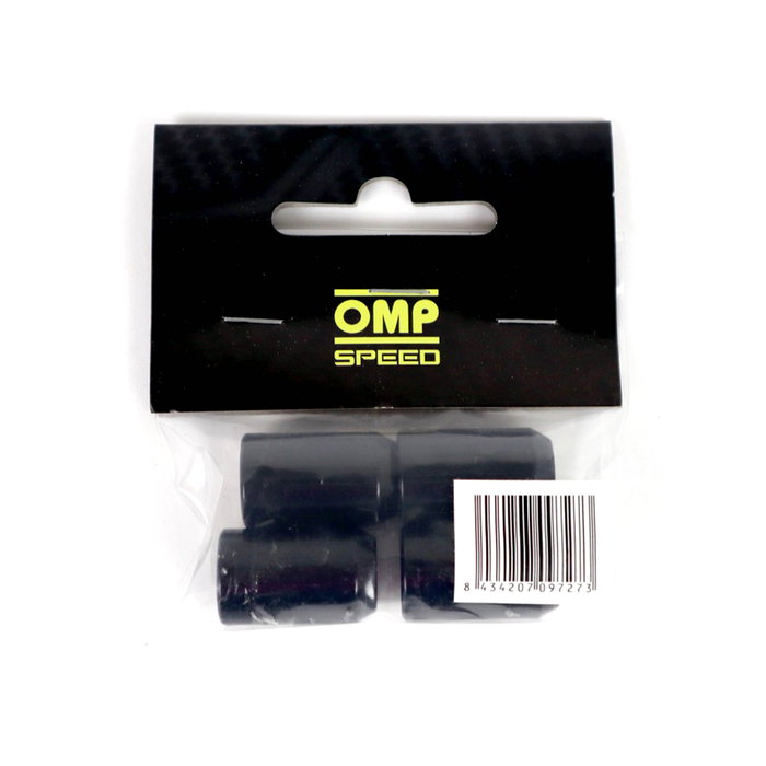 Omp OMPS09721201 Juego De 4 Tuercas Estrella M12x1.5 Conico Largo 36 mm Llave 17-19 Color Negro Din 10.9
