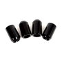 OMP Juego de 4 Tuercas Estrella M12X1.5 Cónico Largo 36mm Negro