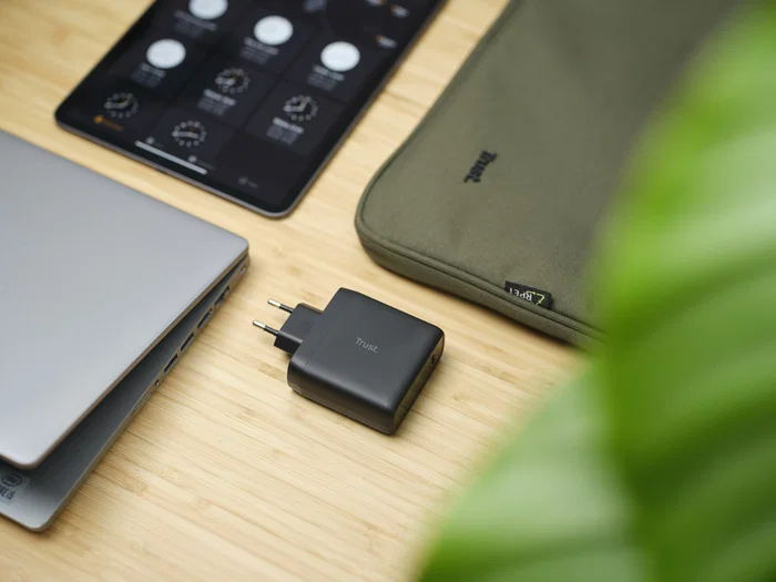 Trust Maxo Cargador de Pared 100W USB-C con Cable 2m, Negro, Universal, PD 3.0, Protección Sobrecarga/Sobrecalentamiento