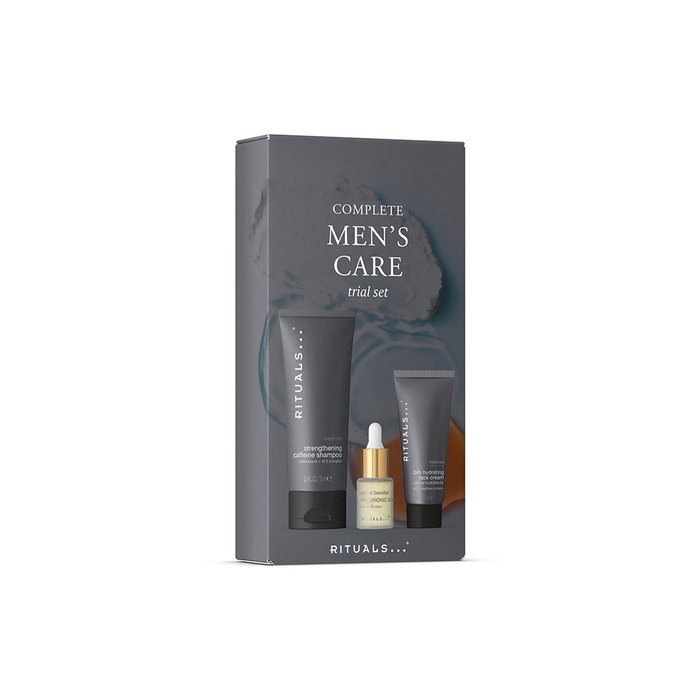 Rituals HOMME TRIAL SET de Regalo - Set Baño e Higiene con Crema Facial, Sérum y Champú - 3 Piezas para Hombre