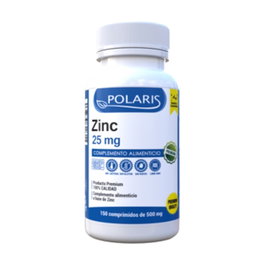 Polaris Zinc 25 mg 150 comprimidos - Fortalece el sistema inmunitario y favorece la cicatrización