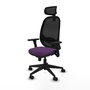 PIQUERAS Y CRESPO Silla de oficina Cilanco con mecanismo Sincro, Morado y Negro