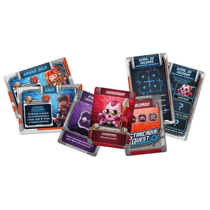 CMON Starcadia Quest - Juego de Mesa de Miniaturas en Español, PEGI 14, 2-4 Jugadores, 60 Min, de CMON