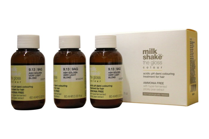 Milk Shake The Gloss Set Trio Tinte de Cabello Demi-permanente 9.139AG Milk Shake The Gloss Set Trio Tinte de Cabello Demi-permanente 9.139AG
