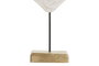 DKD Home Decor Decoración Mango Metal 17x5x29 Concha Blanco