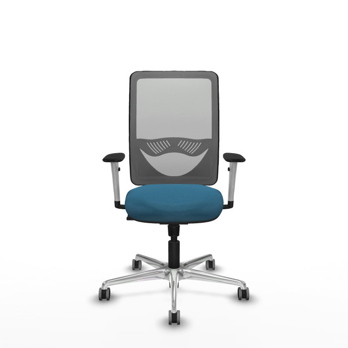 PIQUERAS Y CRESPO Silla de oficina Zulema con mecanismo Sincro, Verde petróleo y Gris PIQUERAS Y CRESPO Silla de oficina Zulema con mecanismo Sincro, Verde petróleo y Gris