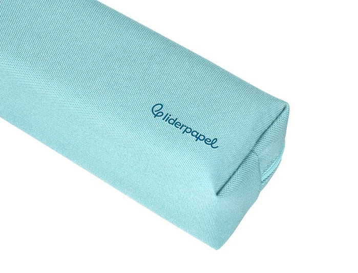 Liderpapel Estuche portatodo Classic rectangular con asa azul celeste