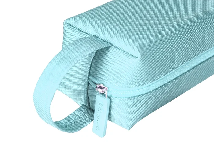 Liderpapel Estuche portatodo Classic rectangular con asa azul celeste