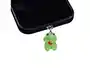 Wondee Mobile Charm Funny Frog Fresa Relámpago - Protector Decorativo para Puertos Type-C/Lightning, 25x10x20 mm