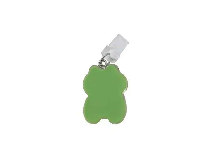 Wondee Mobile Charm Funny Frog Fresa Relámpago - Protector Decorativo para Puertos Type-C/Lightning, 25x10x20 mm