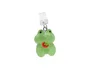 Wondee Mobile Charm Funny Frog Fresa Relámpago - Protector Decorativo para Puertos Type-C/Lightning, 25x10x20 mm