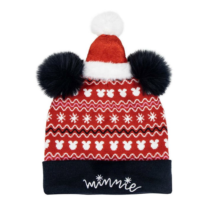 Cerdá Gorro Punto Christmas Minnie Disney Rojo