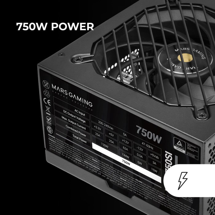 Mars Gaming MPB750SI 750W 80 Plus Bronze ATX Mars Gaming MPB750SI 750W 80 Plus Bronze ATX
