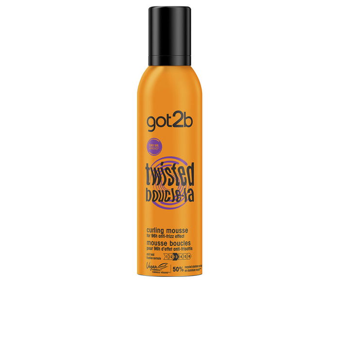 Schwarzkopf GOT2B TWISTED Espuma Rizos Perfectos y Anti-Frizz con Definición Duradera 250 ml