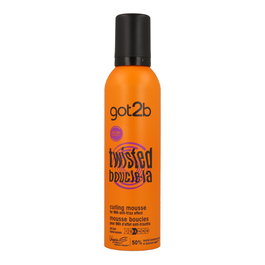 Schwarzkopf GOT2B TWISTED Espuma Rizos Perfectos y Anti-Frizz con Definición Duradera 250 ml