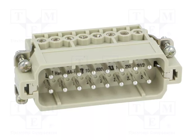 HARTING Han® A Plantilla de Contacto Macho 16A 16+PE