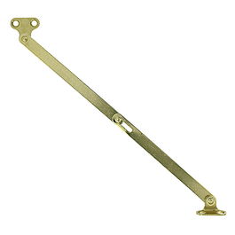 HERRAJES ALK Bisagra Compás Latón Acabado Latón para Tapas Abatibles