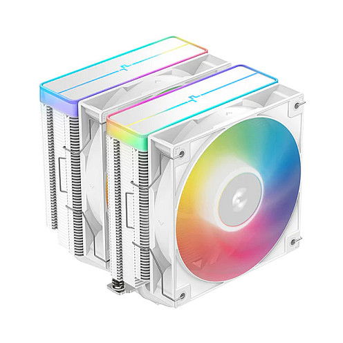 DeepCool AG620 White ARGB V2 Refrigerador de CPU, 2 Ventiladores de 120 mm, 6 Tubos de Calor, para Sockets Intel LGA 1700/1200/1151 y AMD AM4/AM5 DeepCool AG620 White ARGB V2 Refrigerador de CPU, 2 Ventiladores de 120 mm, 6 Tubos de Calor, para Sockets Intel LGA 1700/1200/1151 y AMD AM4/AM5