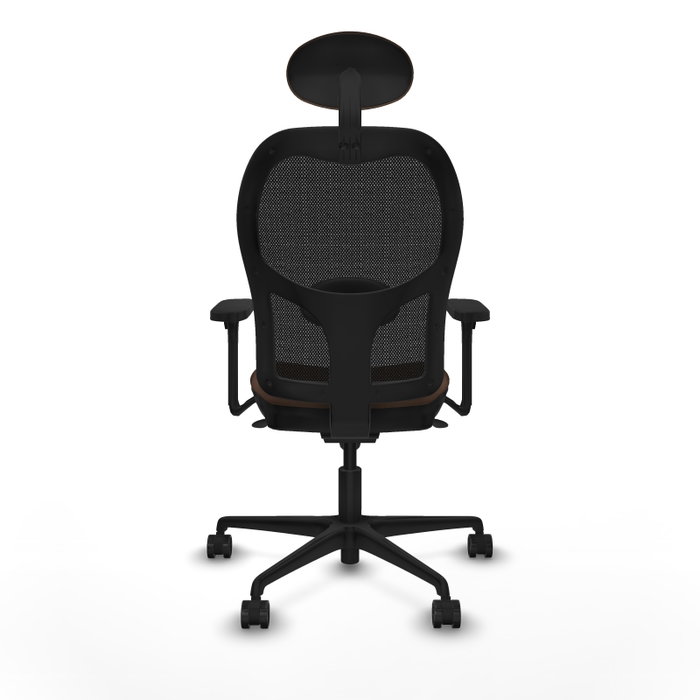 PIQUERAS Y CRESPO Silla de oficina Jorquera, mecanismo sincro, marrón y negro PIQUERAS Y CRESPO Silla de oficina Jorquera, mecanismo sincro, marrón y negro
