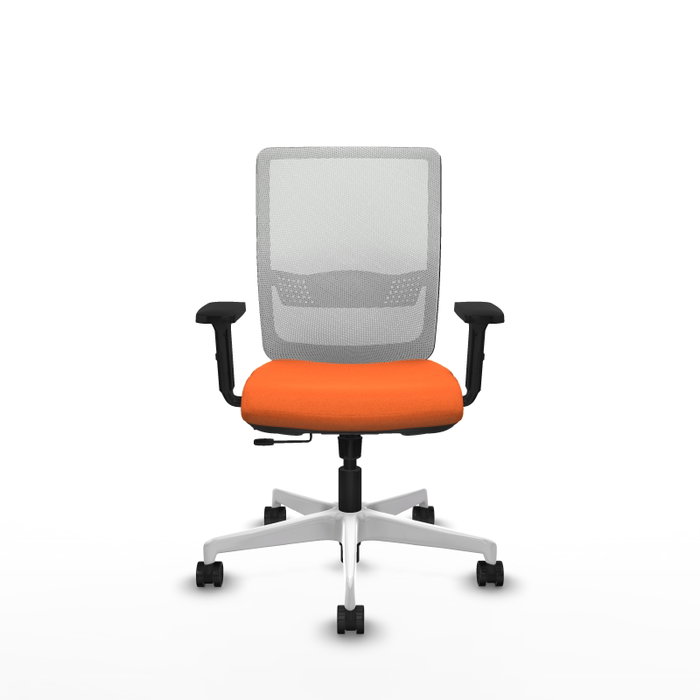 PIQUERAS Y CRESPO Silla de oficina Haches Naranja y Blanco PIQUERAS Y CRESPO Silla de oficina Haches Naranja y Blanco
