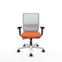 PIQUERAS Y CRESPO Silla de oficina Haches Naranja y Blanco
