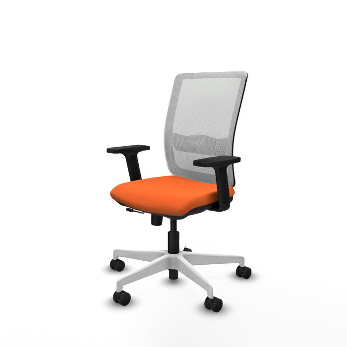 PIQUERAS Y CRESPO Silla de oficina Haches Naranja y Blanco PIQUERAS Y CRESPO Silla de oficina Haches Naranja y Blanco