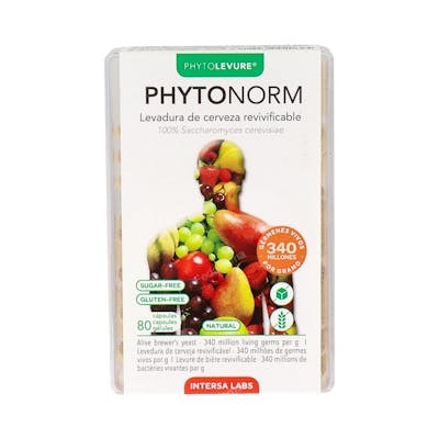 INTERSA PHYTONORM Levadura de Cerveza 80 cápsulas INTERSA PHYTONORM Levadura de Cerveza 80 cápsulas