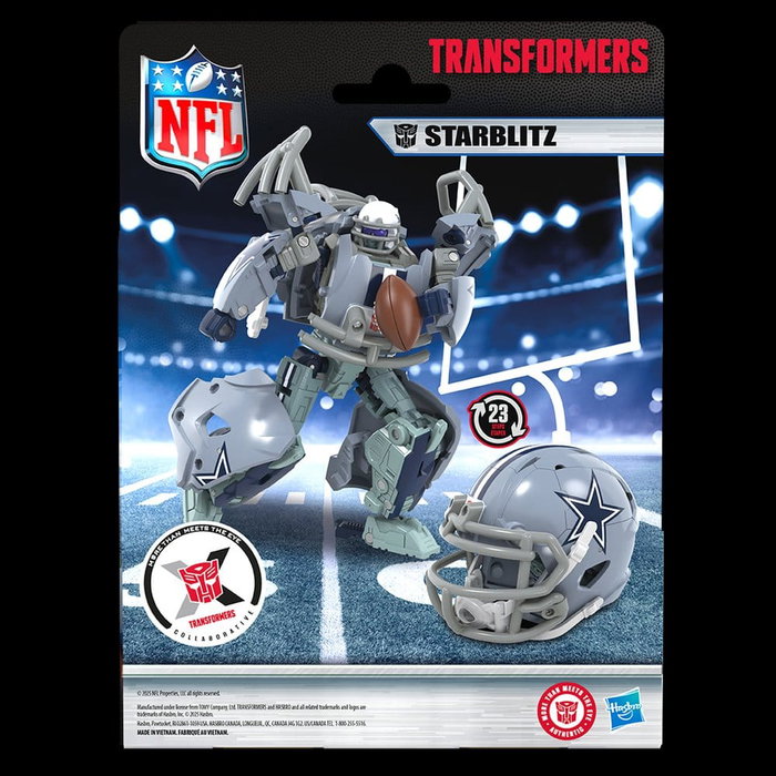 Transformers x NFL Figura Dallas Cowboys: Starblitz 14 cm