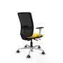 PIQUERAS Y CRESPO Silla de oficina Haches con mecanismo Sincro/Traslack, Amarillo y Negro