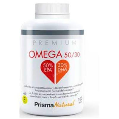 Prisma Natural Omega 3 50/30 100 Perlas - Ácidos Grasos EPA y DHA para Corazón, Cerebro y Visión
