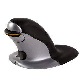 Fellowes Ratón ergonómico vertical inalámbrico Penguin, tamaño L