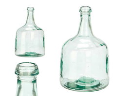 Giftdecor Botella Recta Vidrio Transparente 30 cm 4.4 L (Set de 6)