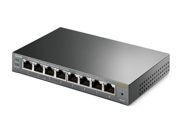 TP-Link TL-SG108PE Switch Gigabit Easy Smart de 8 puertos con 4 puertos PoE+
