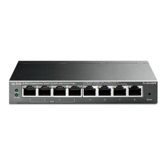 TP-Link TL-SG108PE Switch Gigabit de 8 puertos con 4 puertos PoE+
