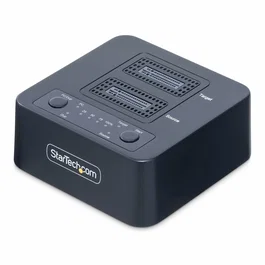 StarTech.com Docking Station USB-C 3.2 20Gbps Duplicador Clonador Autónomo 1:1 NVMe M.2 SSD 90GBpm 2 Bahías